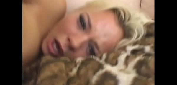  Blonde whore Bree Olson takes the whole dick under her throat